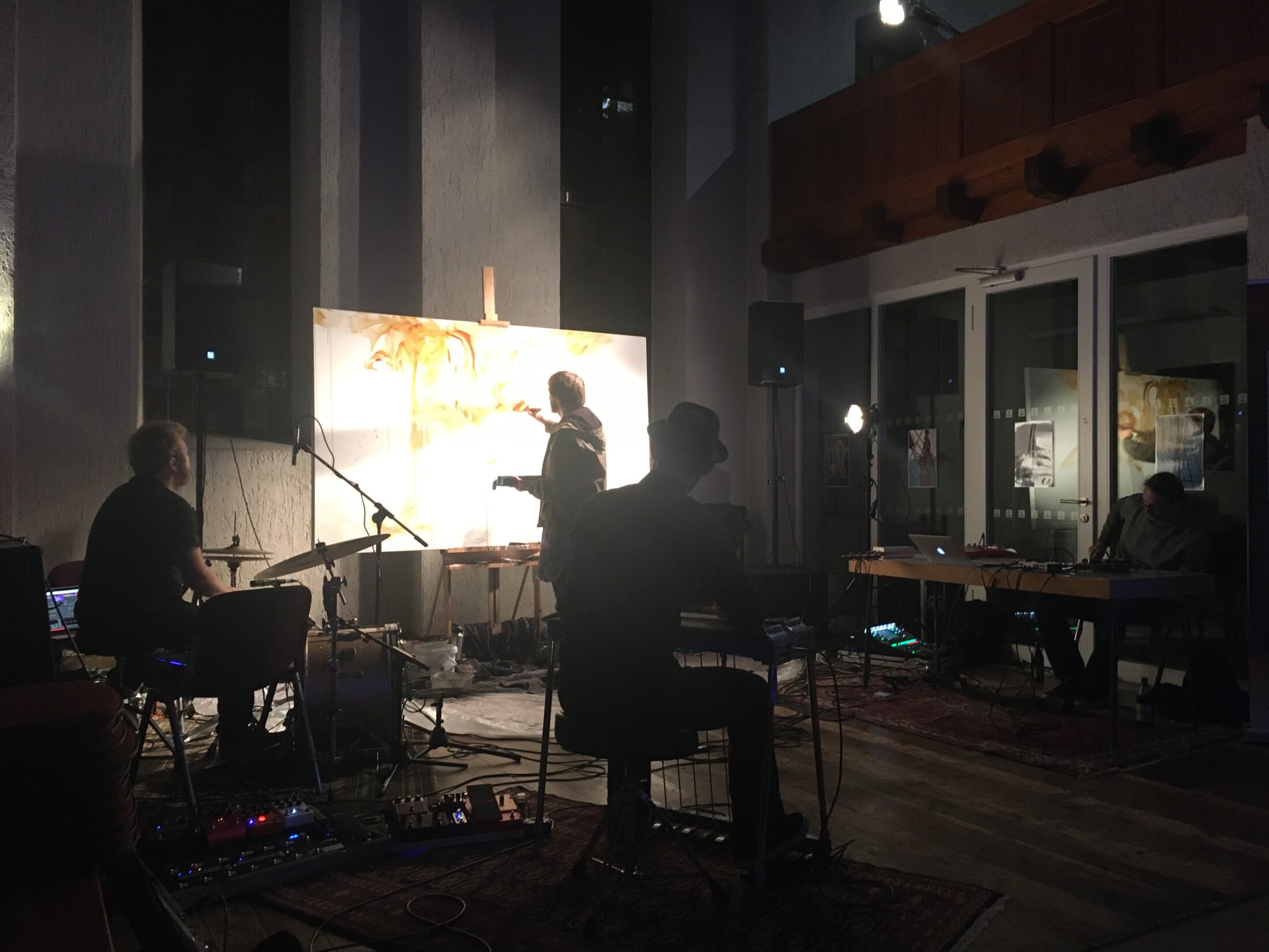 10-2019 Christian Mit Simon, Rainer Und Flo Beim Nachtwandel Im Jungbusch Hafenkriche (mit Livekultur Mannheim E.V. )